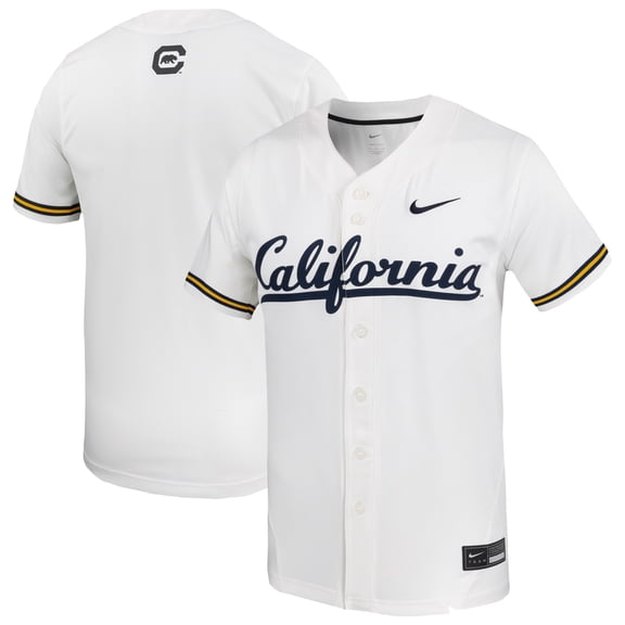 Men's Nike White Cal Bears Replica Baseball Jersey