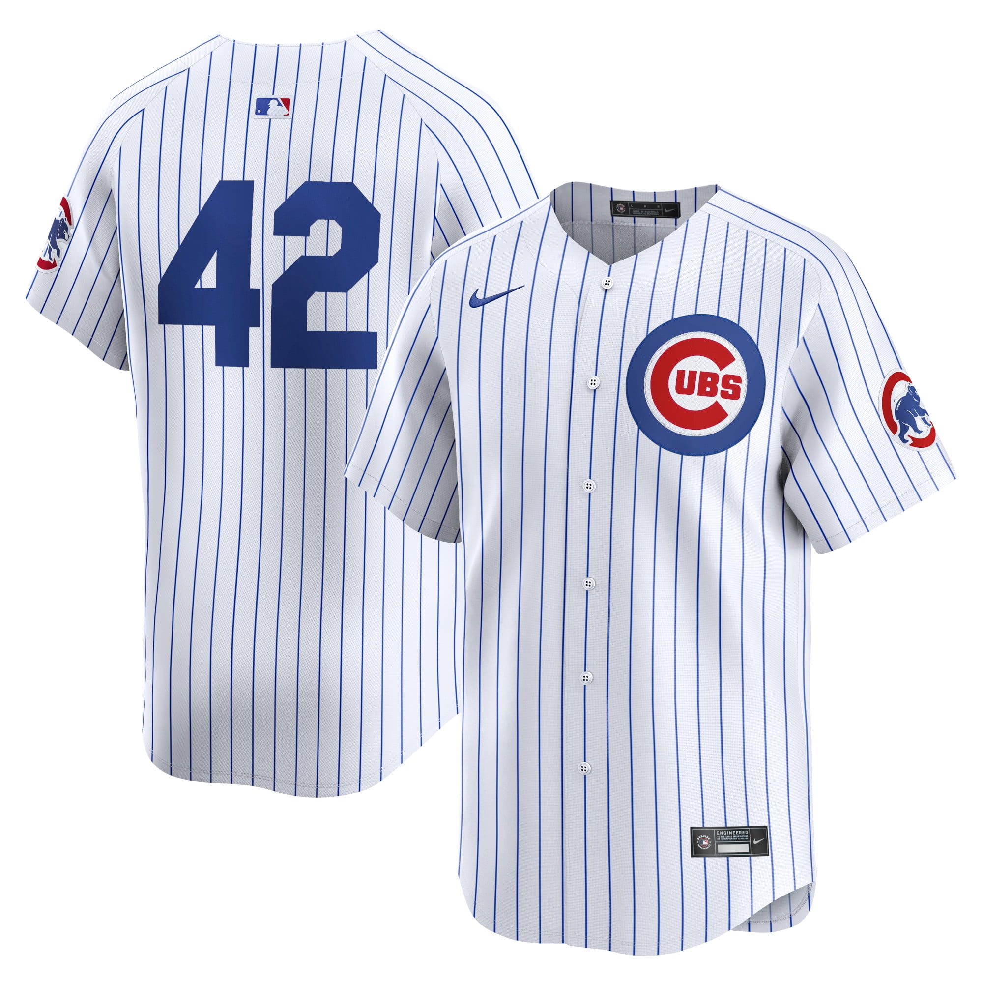 Men's Nike White Chicago Cubs 2024 Jackie Robinson Day Home Limited ...