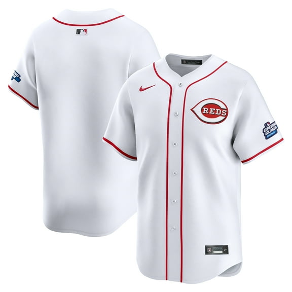 Men's Nike White Cincinnati Reds 2025 MLB Speedway Classic Home Limited Jersey