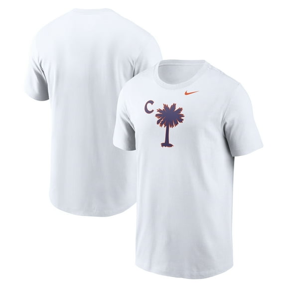 Men's Nike White Clemson Tigers Palmetto T-Shirt