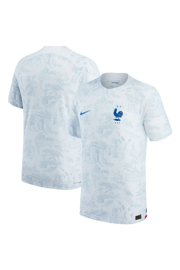 Men's Nike White France National Team 2022/23 Away Vapor Match Authentic Blank Jersey