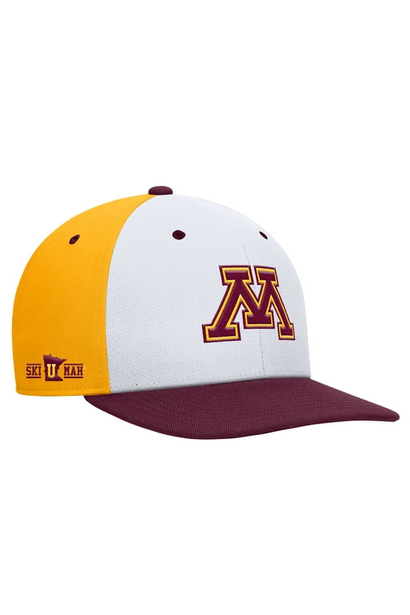 Men's Nike White/Gold Minnesota Golden Gophers Pro Performance Snapback Hat