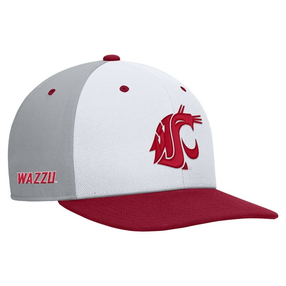 Men's Nike White/Gray Washington State Cougars Pro Performance Snapback Hat
