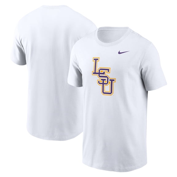 Men's Nike White LSU Tigers Baseball Logo T-Shirt
