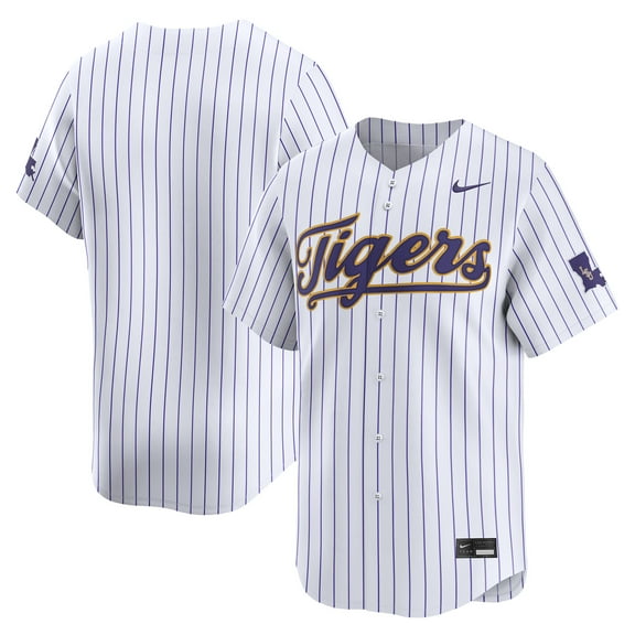 Men's Nike White LSU Tigers Baseball Limited Jersey
