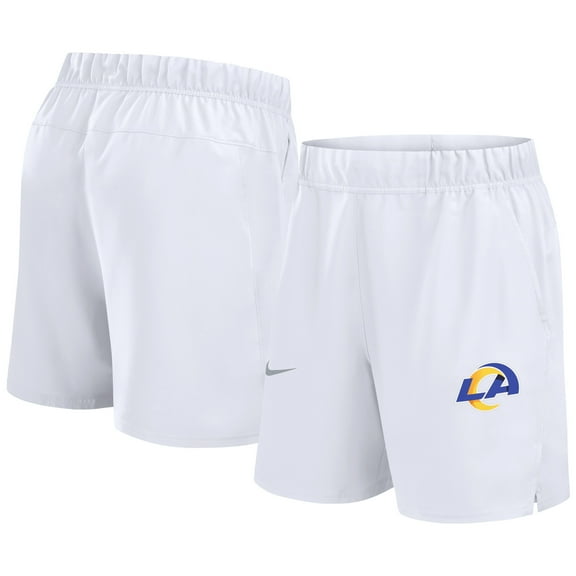 Men's Nike White Los Angeles Rams Blitz Victory Dri-FIT Shorts