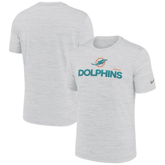 Men's Nike Ash Miami Dolphins Blitz Velocity Modern Dri-FIT T-Shirt