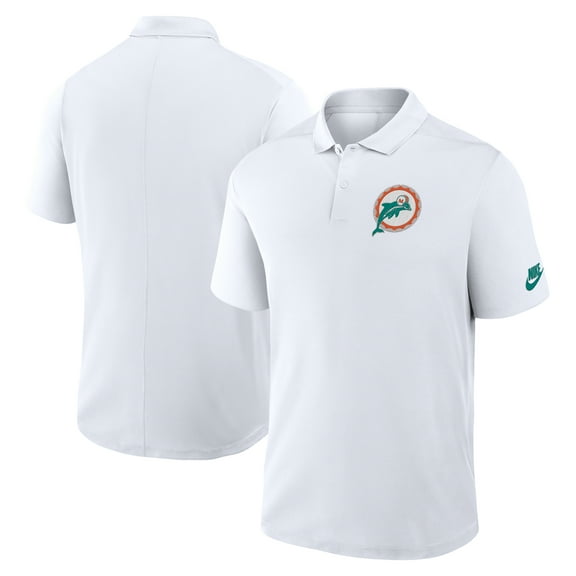 Men's Nike White Miami Dolphins Rewind Victory Performance Polo