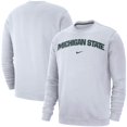 thumbnail image 1 of Men's Nike White Michigan State Spartans Club Fleece Sweatshirt, 1 of 3