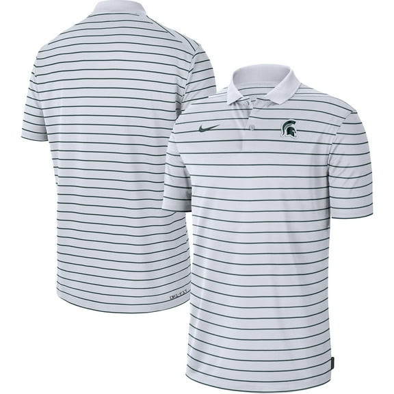 Men's Nike White Michigan State Spartans Icon Victory Coaches 2023 Early Season Performance Polo