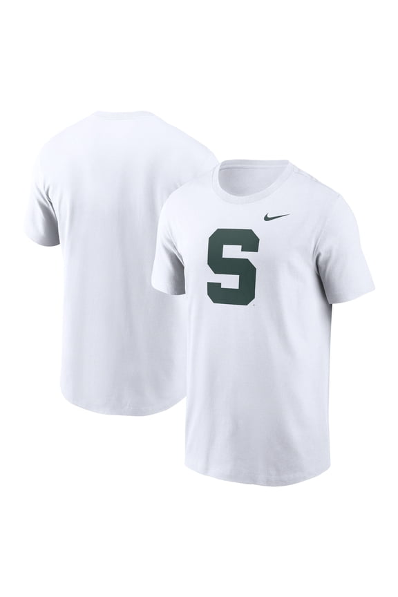 Men's Nike White Michigan State Spartans Primetime Alternate Logo T-Shirt