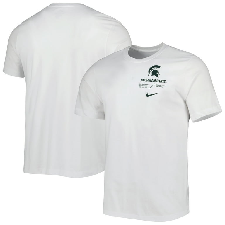 Men s Nike White Michigan State Spartans Team Practice Performance T Shirt Walmart