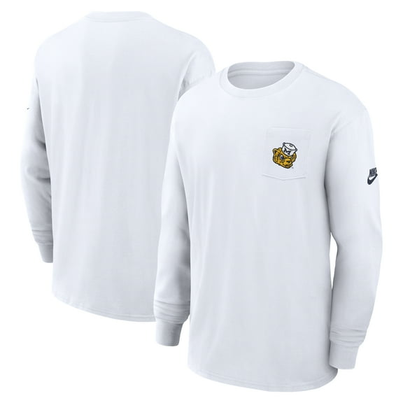 Men's Nike White Michigan Wolverines Legacy Max90 Pocket Long Sleeve T-Shirt