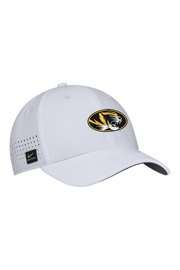Men's Nike White Missouri Tigers 2025-On-Field Performance Flex Hat
