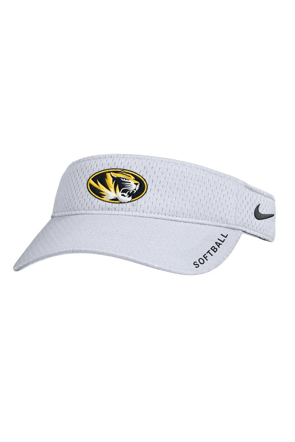 Men's Nike White Missouri Tigers On-Field Softball Authentic Ace Performance Adjustable Visor