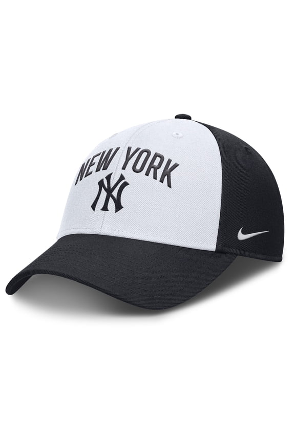 Men's Nike White/Navy New York Yankees Club Performance Adjustable Hat