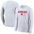 thumbnail image 1 of Men's Nike White Ohio State Buckeyes 2025 On-Court Bench Long Sleeve T-Shirt, 1 of 3