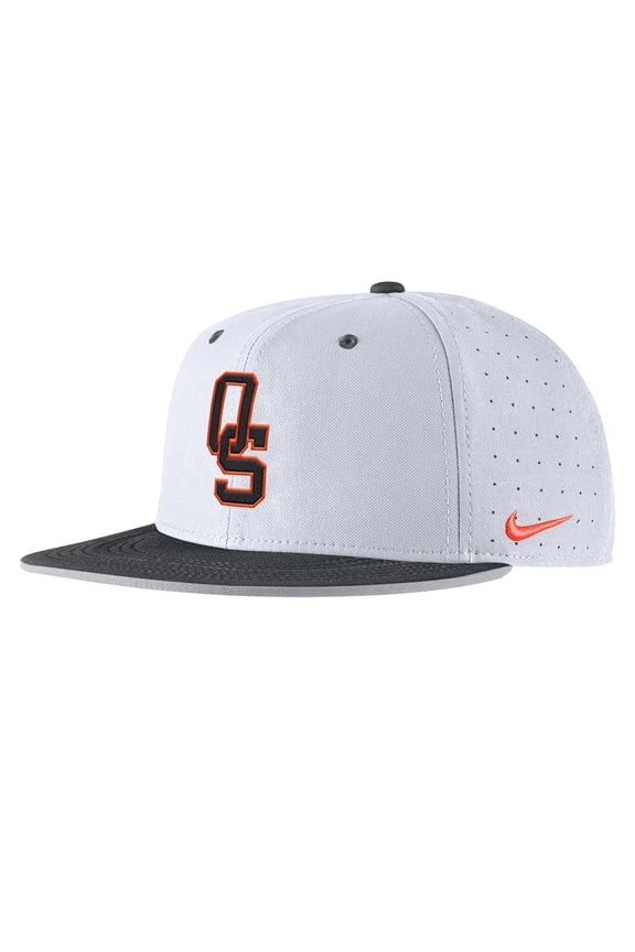 Men's Nike White Oklahoma State Cowboys 2025-On-Field True Performance Baseball Fitted Hat