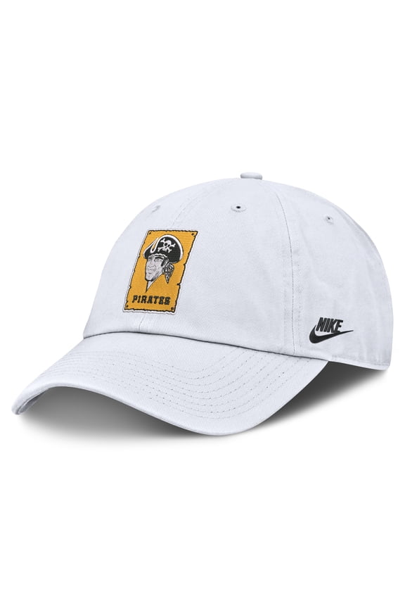 Men's Nike White Pittsburgh Pirates Cooperstown Collection Club Adjustable Hat