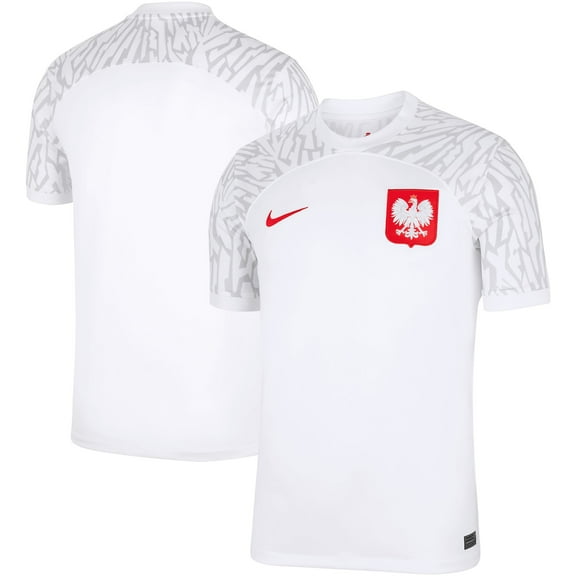 Men's Nike White Poland National Team 2022/23 Home Breathe Stadium Replica Blank Jersey