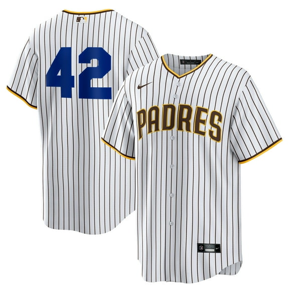 Men's Nike White San Diego Padres Home  2025 Jackie Robinson Day Replica Jersey