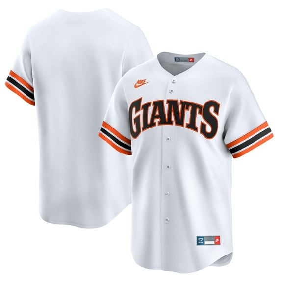 Men's Nike White San Francisco Giants Throwback Cooperstown Collection Limited Jersey