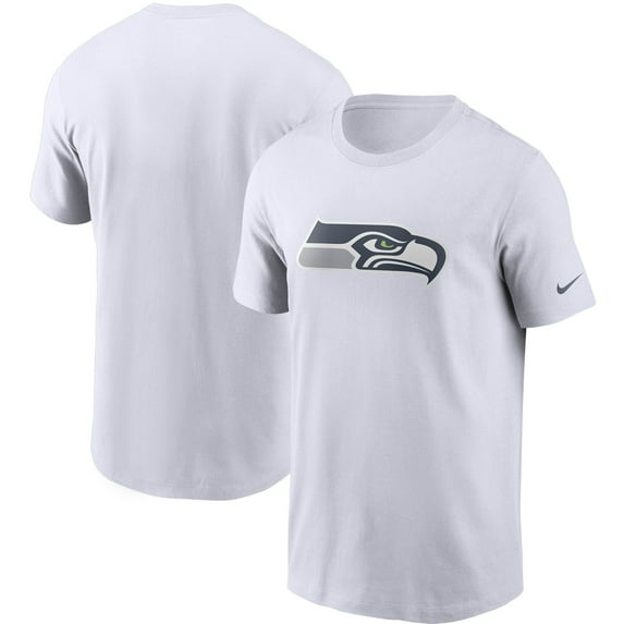 Men's Nike White Seattle Seahawks Primetime Logo Essential T-Shirt