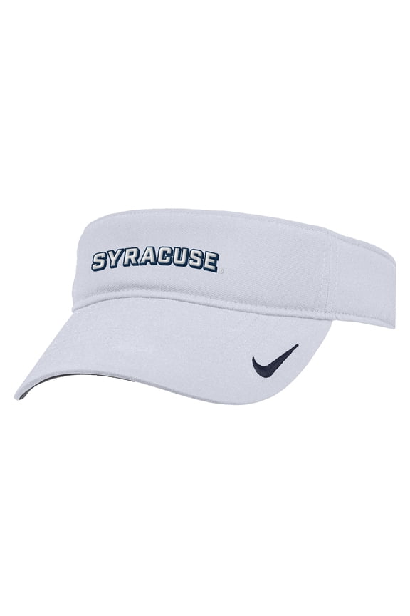 Men's Nike White Syracuse Orange 2025 On-Field Ace Performance Adjustable Visor