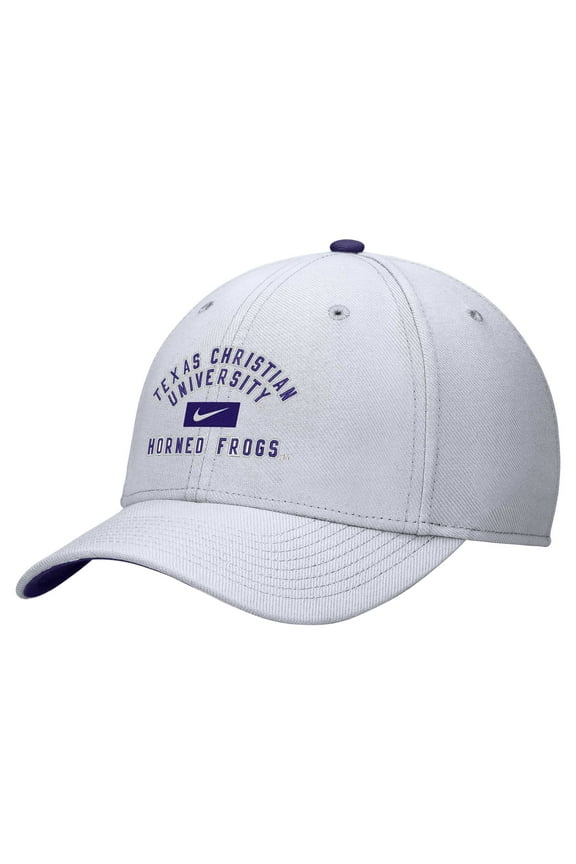 Men's Nike White TCU Horned Frogs Rise Flex Hat