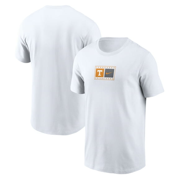 Men's Nike White Tennessee Volunteers Campus Logo Swoosh T-Shirt