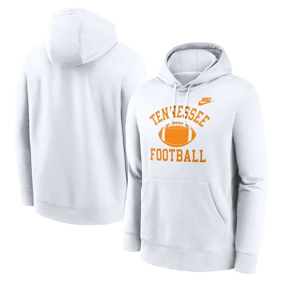 Men's Nike White Tennessee Volunteers Legacy Football Icon Club Fleece Pullover Hoodie