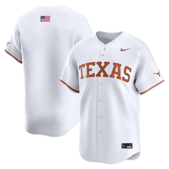 Men's Nike White Texas Longhorns Baseball Limited Jersey
