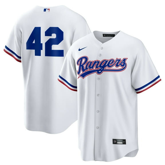Men's Nike White Texas Rangers Home  2025 Jackie Robinson Day Replica Jersey