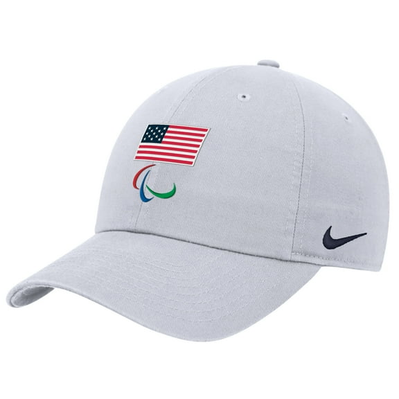 Men's Nike White U.S. Paralympics Club Adjustable Hat