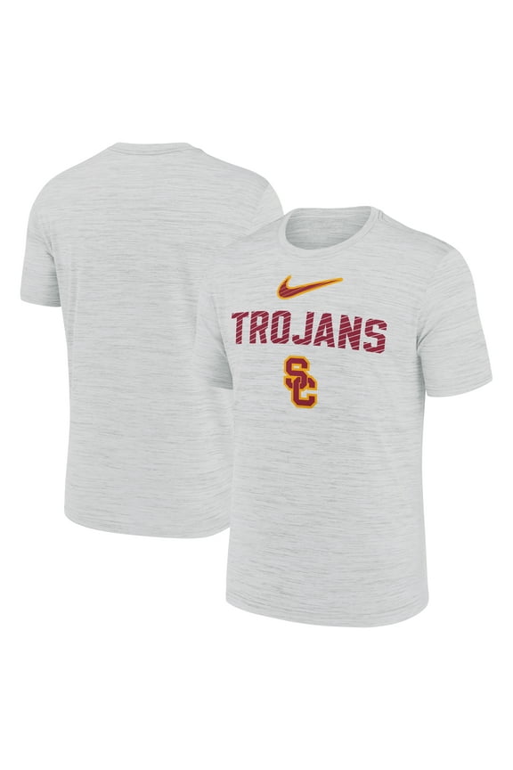Men's Nike White USC Trojans Campus Slant Velocity Performance T-Shirt