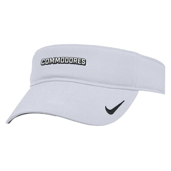 Men's Nike White Vanderbilt Commodores 2025 On-Field Ace Performance Adjustable Visor