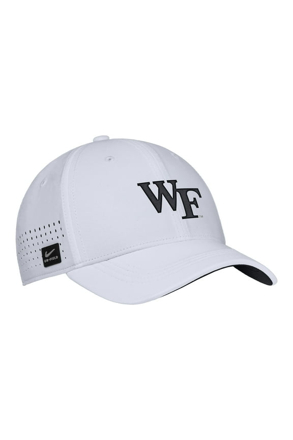 Men's Nike White Wake Forest Demon Deacons 2025-On-Field Performance Flex Hat