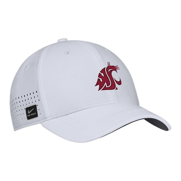 Men's Nike White Washington State Cougars 2025-On-Field Performance Flex Hat