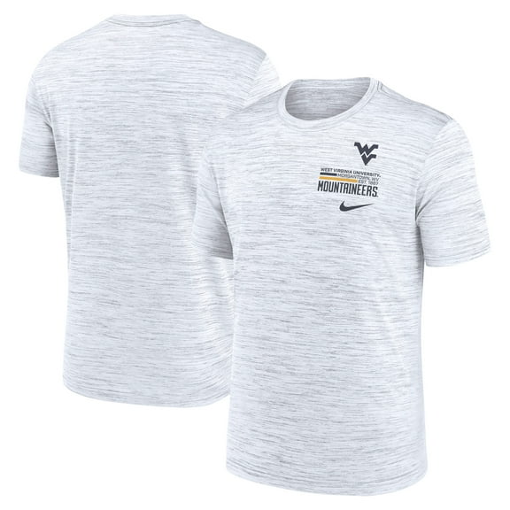 Men's Nike White West Virginia Mountaineers Velocity Stacked Dri-FIT T-Shirt