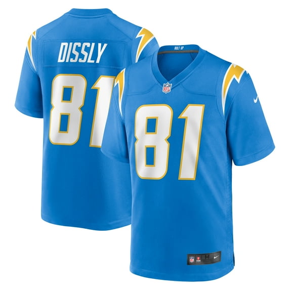 Men's Nike Will Dissly Powder Blue Los Angeles Chargers Game Jersey