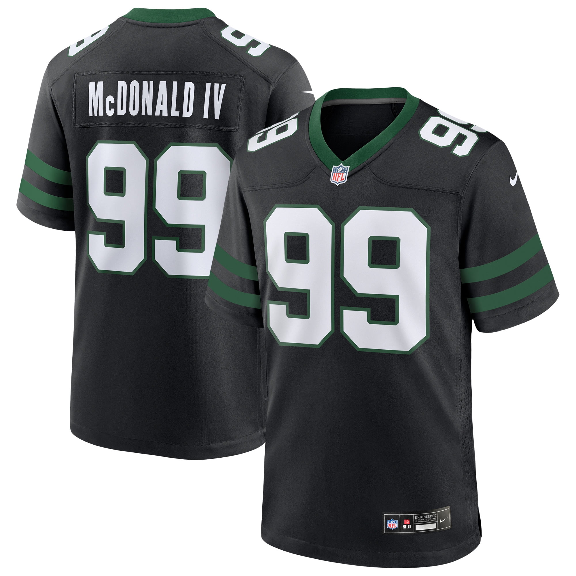 Men's Nike Will McDonald IV Legacy Black New York Jets Alternate