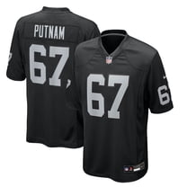 Men's Nike Will Putnam  Black Las Vegas Raiders Team Game Jersey