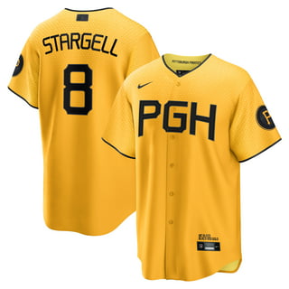 Men's Pittsburgh Pirates Willie Stargell Mitchell & Ness Black Cooperstown  Collection Big & Tall Mesh Batting Practice Jersey