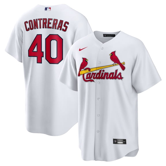 Men's Nike Willson Contreras White St. Louis Cardinals Home Official Replica Player Jersey