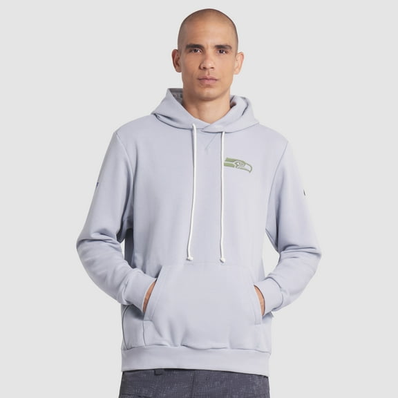 Men's Nike Wolf Gray Seattle Seahawks 2025 Rivalries Collection Standard Issue Sideline Dri-FIT Hoodie
