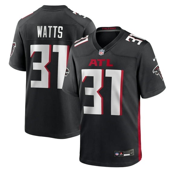 Men's Nike Xavier Watts  Black Atlanta Falcons Team Game Jersey