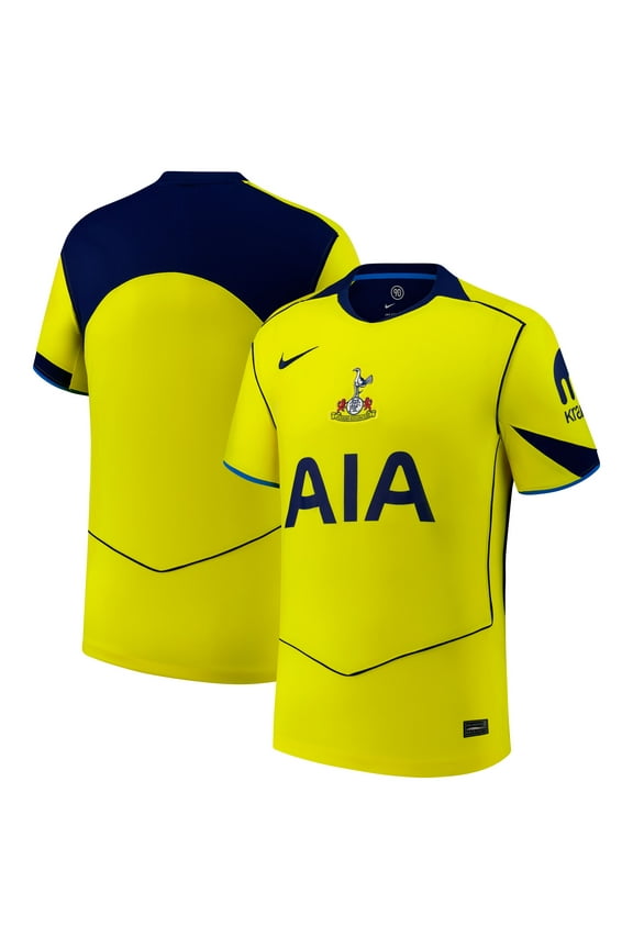Men's Nike Yellow Tottenham Hotspur 2025/26 Third Replica Jersey
