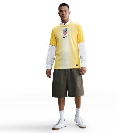 Men's Nike Yellow USWNT 2025 Goalkeeper Stadium Jersey