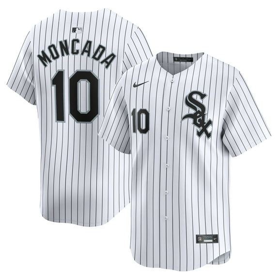 Men's Nike Yoan Moncada White Chicago White Sox Home Limited Player Jersey