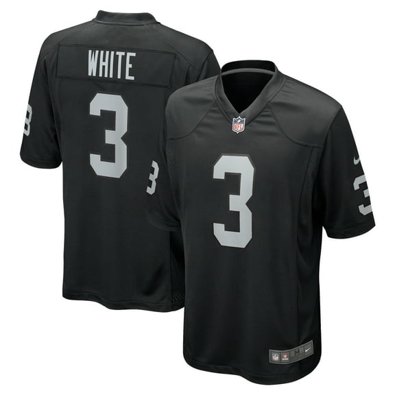 Men's Nike Zamir White Black Las Vegas Raiders Team Game Jersey